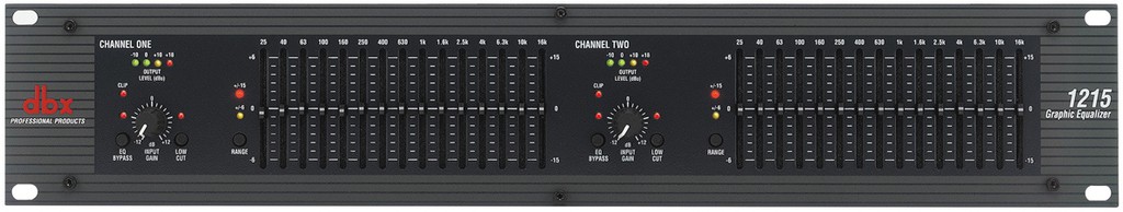 DBX 1215 2X12 BAND GRAPHIC EQUALIZER - DBX