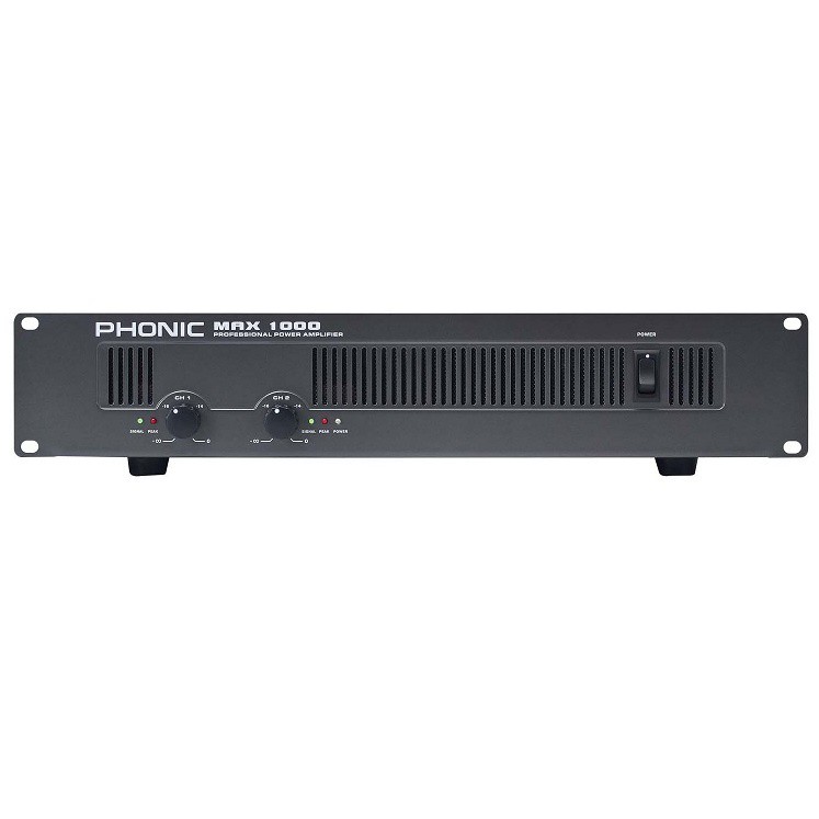 PHONIC MAX-1000 Power Amplifier 2x200W 8ohm - Phonic