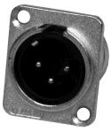 NEUTRIK B-NE3-MPD - XLR chassis male 3 pin D-Type - Neutrik