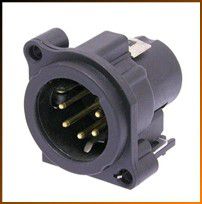 Neutrik NC5MAV-SW 5-pin XLR Male Connector with Switch - Neutrik