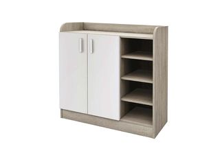 Παπουτσοθήκη 85 Σόνομα με Λευκό, 85x30x80, Genomax