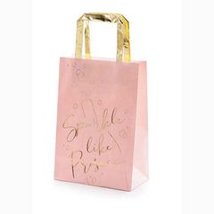Σακουλίτσες για δωράκια ροζ Prosecco (6 τεμ)