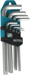 ALLEN ΚΛΕΙΔΙΑ ΣΕΤ 9 ΤΕΜ. 1.5-10mm MACO-TOOLS