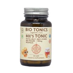 Bio Tonics Bee’s Tonic 30 Caps Βασιλικός Πολτός - Γύρη - Πρόπολη