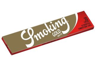 Χαρτάκια Smoking Gold Slim King Size (Χρυσό Μεγάλα) με 33 φύλλα - 1 Πακετάκι