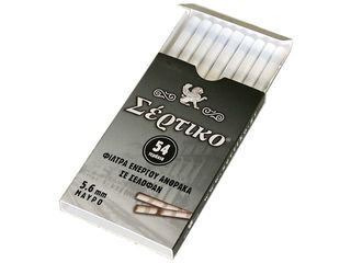 Φιλτράκια ΣΕΡΤΙΚΟ 54 Extra Slim 5.6mm ΕΝΕΡΓΟΥ ΑΝΘΡΑΚΑ 51079 - 1 πακετάκι 51079