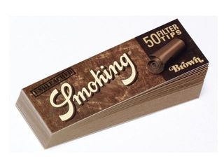 Τζιβάνες Smoking Brown Unbleached Ακατέργαστες με 50 φύλλα - 1 Πακετάκι