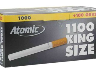 Τσιγαροσωλήνες Atomic King Size Filter Tubes των 1100 - άδεια τσιγάρα - 1 Πακέτο