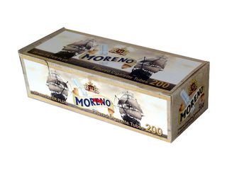 Τσιγαροσωλήνες Moreno Filtered Cigarette Tubes 20mm (Μακρύ Φίλτρο) των 200 - άδεια τσιγάρα - 1 Πακέτο