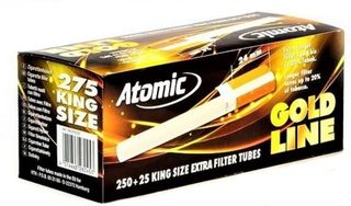 Τσιγαροσωλήνες Atomic Gold Line King Size 24mm (Μακρύ Φίλτρο) των 275 - άδεια τσιγάρα - 1 Πακέτο