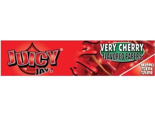 Χαρτάκια στριφτού Αρωματικά Juicy Jays King Size Very Cherry (κεράσι) - 1 Πακετάκι