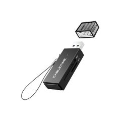 CABLETIME card reader CT-ASD3-PB για SD & micro SD, USB, 5Gbps, μαύρο