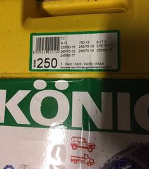 XIONOAΛΥΣΙΔΕΣ KONIG NO PROBLEM T2  10mm  9-15, 750-15, 265/70-15, 700-16, 245/70-16, 255/65-16, 235/80-16, 245/75-16, 245/65-17, 8-17.5, 205/75-17.5, 215/75-17.5