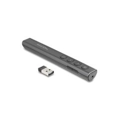 DELOCK τηλεχειριστήριο παρουσιάσεων 64250 με laser & πλήκτρα, 30m, γκρι
