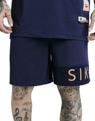 Sik Silk Ανδρική Βαμβακερή Βερμούδα Σκούρο Μπλε Comfort Fit (16388) (95% Βαμβάκι, 5% Ελαστάνη)