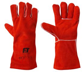 F&T; 0790 Σετ 12 Ζευγάρια Γάντια Προστασίας Ηλεκτροσυγκολλητών 35cm (One Size)