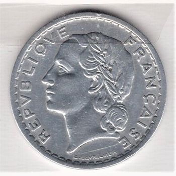 France , 5 Francs 1945.