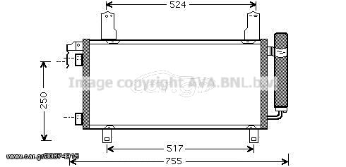 ΨΥΓΕΙΟ AIR-CONDITION A/C MAZDA 6 1.8/2.0/2.3 ΜΟΝΤΕΛΟ 2003--> 