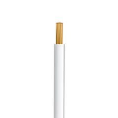 Καλώδιο ρεύματος 1x10mm² H07V-K NYAF εύκαμπτο σε λευκό χρώμα