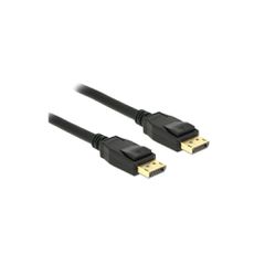 Καλώδιο DELOCK DisplayPort 1.2 83805, 4K/60Hz, 21.6 Gbps, 1m, μαύρο