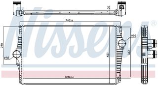  Ψυγείο αέρα υπερπλήρωσης Intercooler VOLVO XC90 I 2.4D/2.5/2.9 10.02-12.14