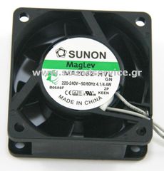 ΑΝΕΜΙΣΤΗΡΑΣ 220V-AC 60x60x25mm 4.1W 0.02A 29.7m3/h SUNON