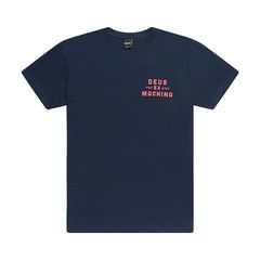 T-SHIRT MECHANO NAVY MARLE TEE  DMP91151D| DEUS EX MACHINA