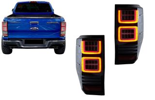 ΦΑΝΑΡΙΑ ΠΙΣΩ Ford Ranger (2012-2018) Clear with Sequential Dynamic Turning Lights