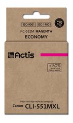 Actis KC-551M Ink (replacement for Canon CLI-551M; Standard; 12 ml; magenta)