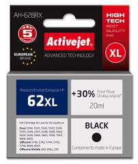 Activejet AH-62BRX ink (replacement for HP 62XL C2P05AE; Premium; 20 ml; black)