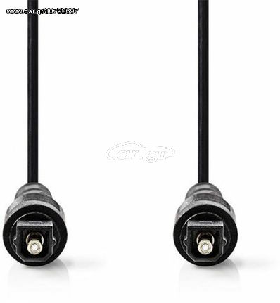 NEDIS Optical Audio Cable TosLink Male to TosLink Male 2.0 m Black - (CAGT25000BK20)