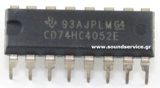 IC 74HC4052 DIP-16 ΟΛΟΚΛΗΡΩΜΕΝΟ ΚΥΚΛΩΜΑ 74HC4052E