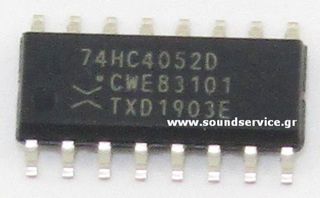 IC 74HC4052 SMD SO-16 ΟΛΟΚΛΗΡΩΜΕΝΟ ΚΥΚΛΩΜΑ 9.9x3.9mm 74HC4052D