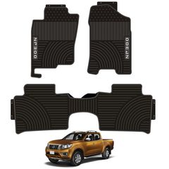 Nissan Navara (NP300) 2015+ Πατάκια Καουτσούκ Εργοστασιακής Εφαρμογής
