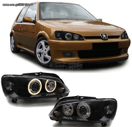 ΦΑΝΑΡΙΑ ΕΜΠΡΟΣ PEUGEOT 106 8-96.>> Angel Eyes 