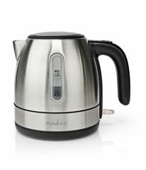 NEDIS Electric Kettle 1 L 360 Rotation Stainless Steel - (KAWK300EAL)