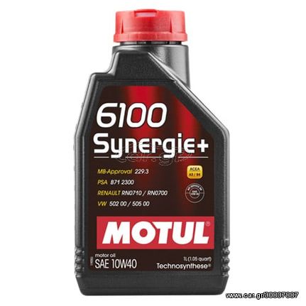 MOTUL 6100 SYNERGIE+ 10W-40 1L