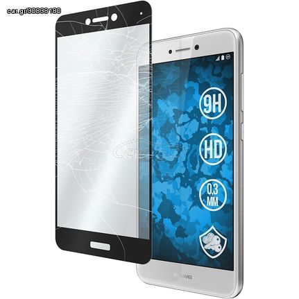 Tempered Glass Full Cover για Huawei P8/P9 Lite 2017 - Μαύρο