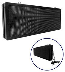 Αδιάβροχη Κυλιόμενη Επιγραφή SMD LED 230V USB & WiFi Πορτοκαλί Διπλής Όψης 104x40cm GloboStar 90155