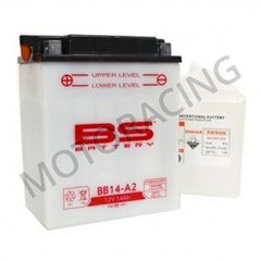 ΜΠΑΤΑΡΙΑ ΜΗΧΑΝΗΣ HONDA CB750 NIGHTHAWK 91'-03' BS-BATTERY 12V 14Ah BB14-A2 ΜΕ ΥΓΡΑ