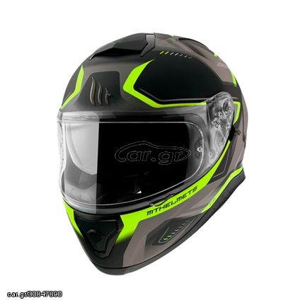 ΚΡΑΝΟΣ FULL FACE THUNDER 3 SV TURBINE C3 MATT BLACK/FLUO YELLOW| MT