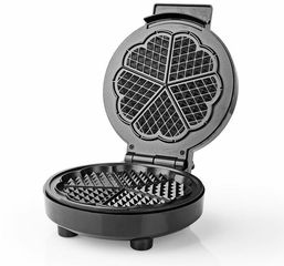 NEDIS Waffle Plate 19 cm 1000W Black - (KAWP100BK)