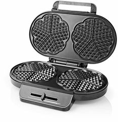 NEDIS Waffle Maker 2x 14 cm 1200 W Black - (KAWP110FBK)