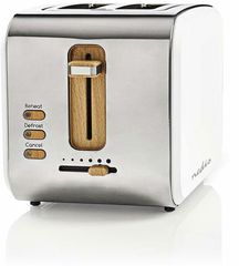 NEDIS Toaster 2 Wide Slots Soft-Touch White - (KABT510EWT)