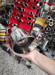 ΜΠΟΥΚΑ ΑΝΟΞΕΙΔΩΤΗ ΓΥΑΛΙΣΤΕΡΗ Φ100 KARALOIZOS exhaust 