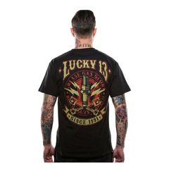 Lucky 13 Amped T-shirt black (Fits: > size XL)