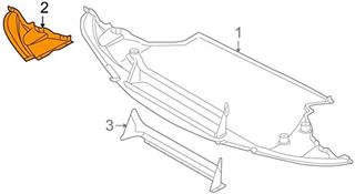 BMW E60 M5 καλυμμα κατω δεξια ποδιας 51758040119 Γνησιο