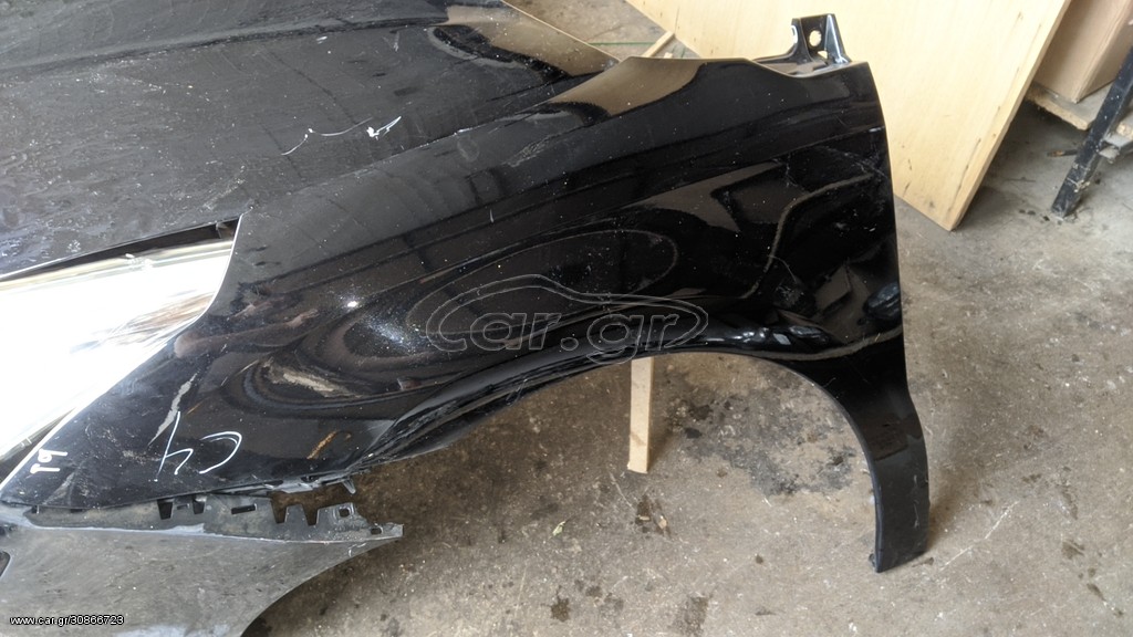 Αριστερό φτερό Citroen C4 '04-'10, μαύρο