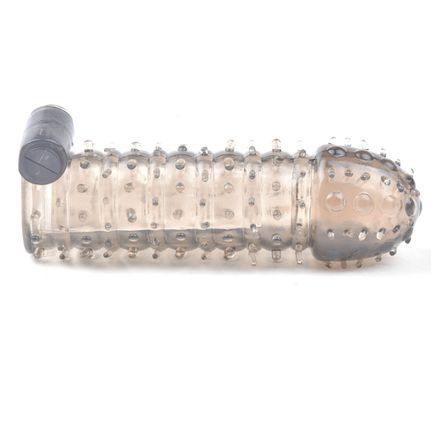 Black Color Vibrating Penis Sleeve III-thumb-1