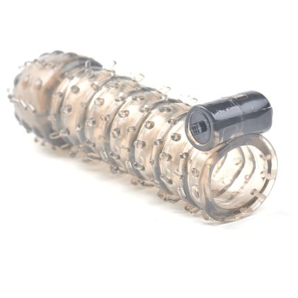 Black Color Vibrating Penis Sleeve III-thumb-3